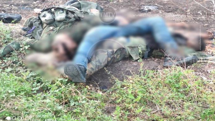 Localizan a tres sicarios abatidos en Parácuaro