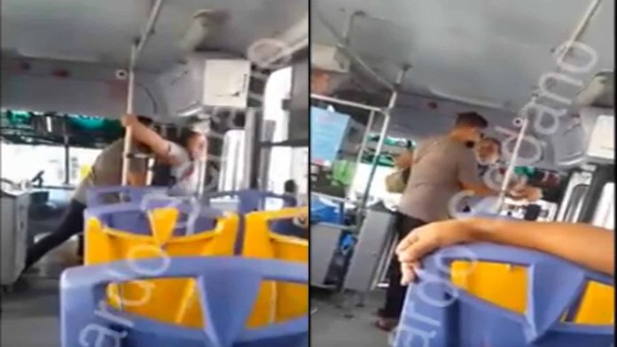 Video: Chofer de camión agrede a pasajera por no traer cambio