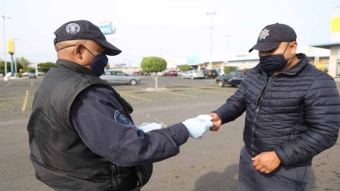 Distribuye SSP 12 mil cubrebocas para personal policial