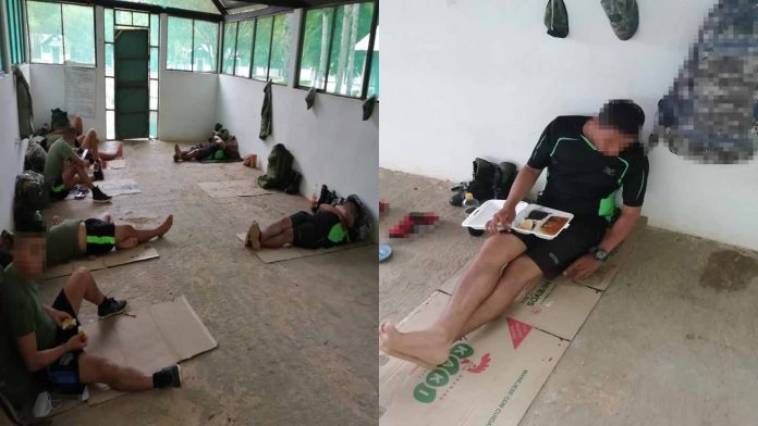 Captan a militares durmiendo en el piso en condiciones deplorables; Sedena aclara polémica