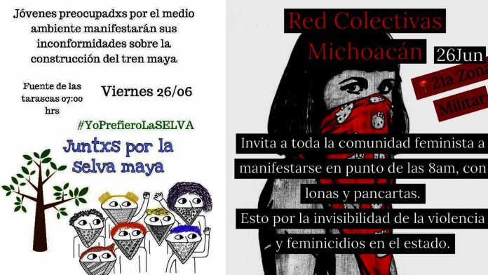 Se presentan al menos 4 manifestaciones contra AMLO en la 21 Zona Militar