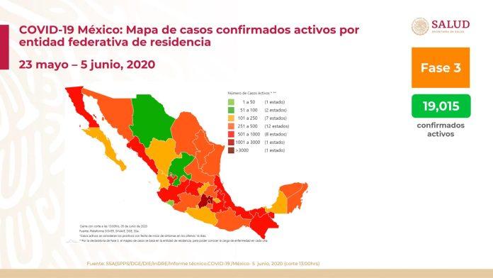 México: Más 110 mil casos confirmados y 13 mil 170 muertos por covid-19