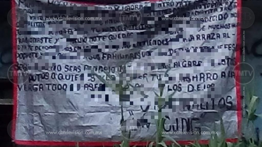 De nueva cuenta colocan narcomantas en Zamora