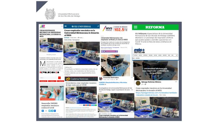 Genera gran expectativa a nivel nacional creación de respirador por parte de la UMSNH