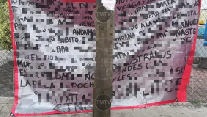 De nueva cuenta colocan narcomantas en Zamora