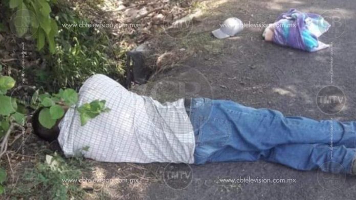 Abandonan a un ejecutado en una huerta de Apatzingán