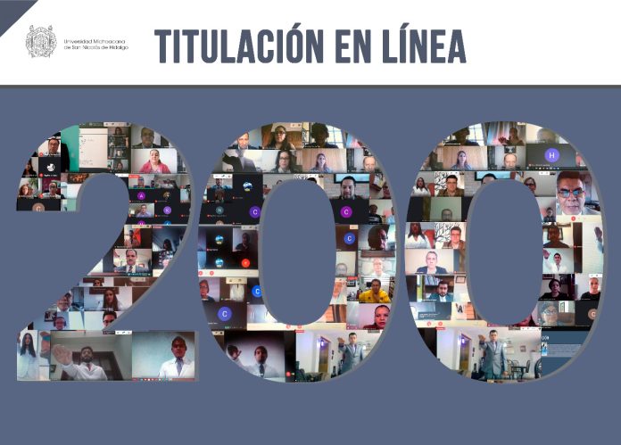 UMSNH REGISTRA TITULACIÓN VIRTUAL NÚMERO 200