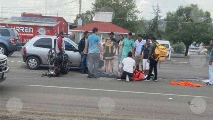 Dos incidentes de motos en Morelia deja a los conductores heridos