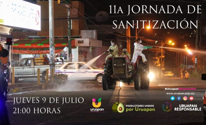 Décima Primera Jornada de Sanitización por un UruapanResponsable