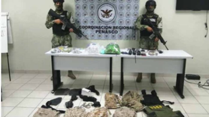 SEDENA y GN Detienen a cuatro con posesión de droga en Sonora
