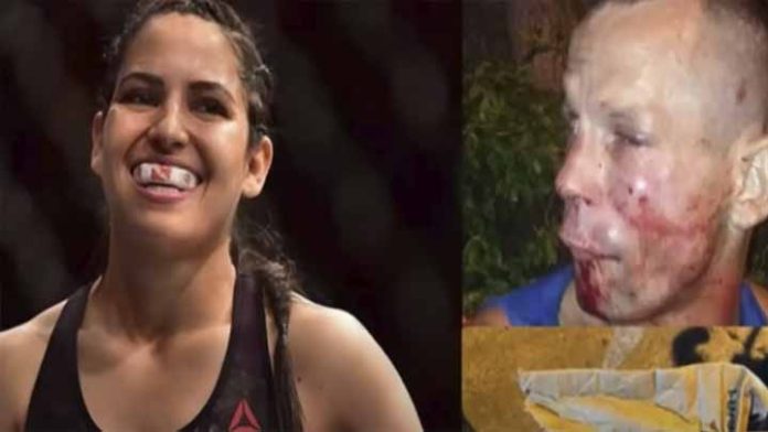 Mujer propina golpiza a un hombre que pretendía asaltarla.