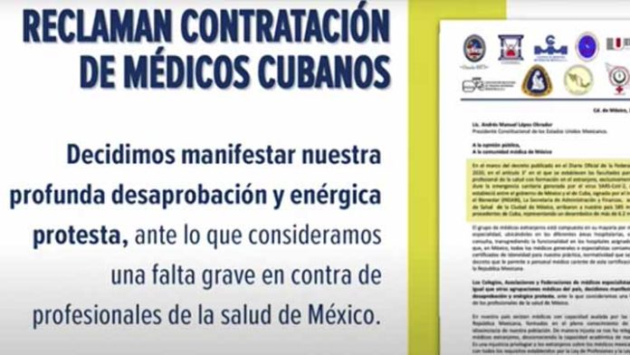La Secretaría de salud pagó 135 millones de pesos a médicos cubanos