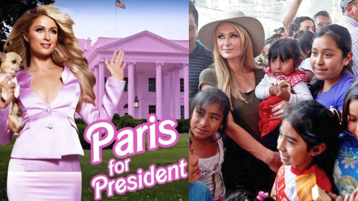 Paris Hilton revela que quiere ser presidenta de los Estados Unidos