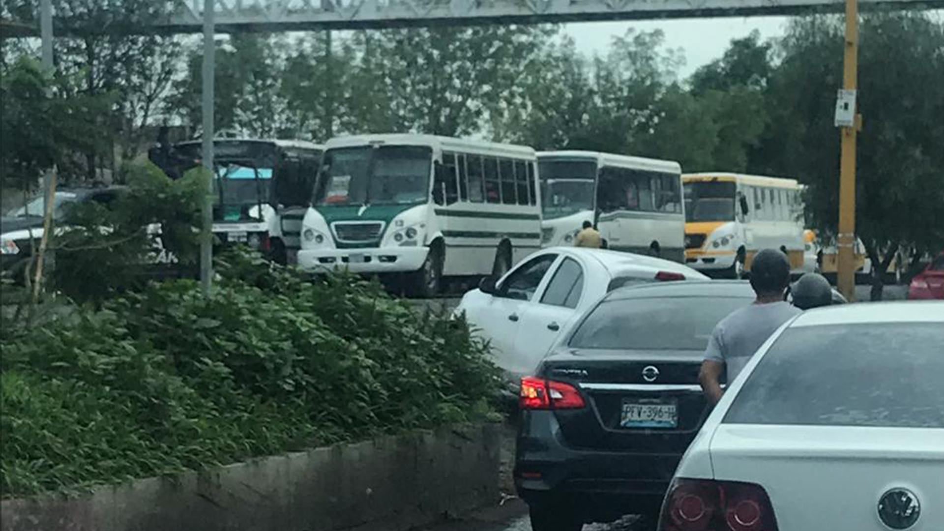 Manifestación de transportistas en Zamora en rechazo a UBER