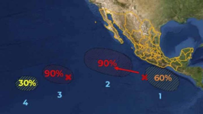 Depresión tropical Once-E podría convertirse en huracán