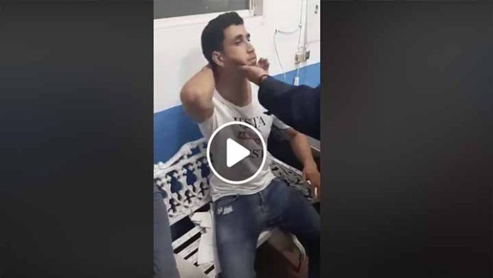 Video: Exhiben a presunto mando policiaco, agredir a un joven en Gabriel Zamora