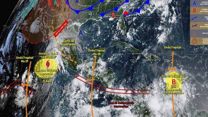 Genevieve continuará ocasionando fuertes lluvias en Estados del Pacífico mexicano