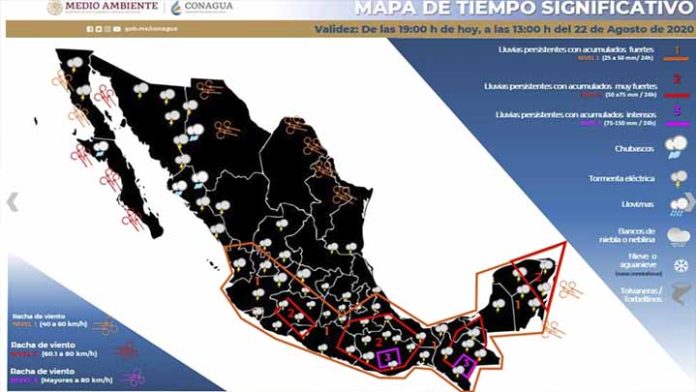 Se esperan lluvias fuertes en Michoacán para este sábado