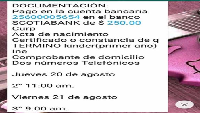 Continúan denuncias de padres de familia, por cobros excesivos de inscripciones