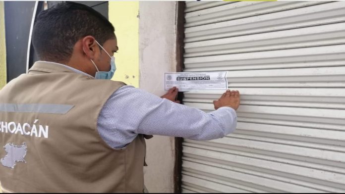 Suspenden cinco establecimientos en La Piedad por incumplir medidas sanitarias