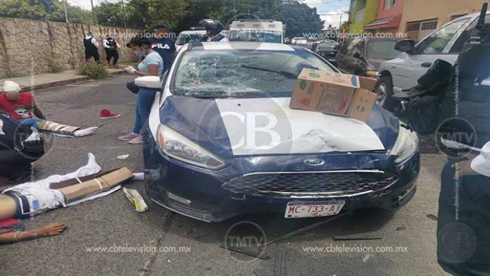 Presuntos ladrones heridos en persecución por calles de Morelia