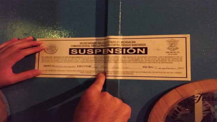 Dos bares de Morelia fueron suspendidos por tener sobrecupo