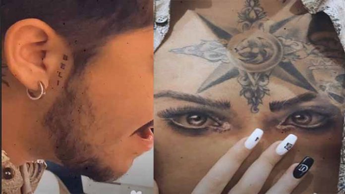 Uno más a la cuenta; Cristian Nodal se tatúa la mirada de Belinda, en el pecho Uno más a la cuenta; Cristian Nodal se tatúa la mirada de Belinda, en el pecho