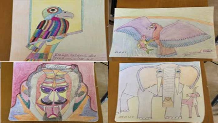 Realizarán exposición con los dibujos de abuelito en situación de calle