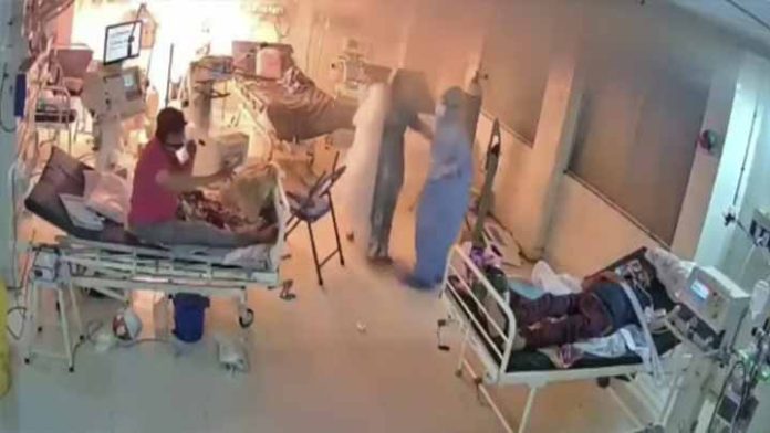 Explota ventilador en zona de atención a pacientes covid