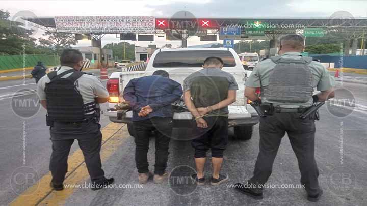 GN arresta a dos hombres con “Cuernos de Chivo” GN arresta a dos hombres con “Cuernos de Chivo”