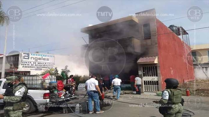 Se quema tortillería en Quirindavara