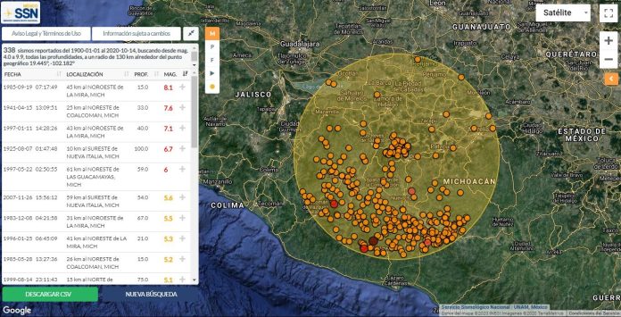 Sismo de 4.2 sacude a Michoacán