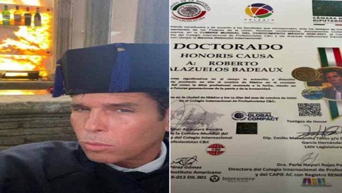 Palazuelos defiende su Doctorado Honoris Causa
