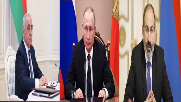 Putin invita a Moscú a ministros de Armenia y Azerbaiyán para platicas sobre paz