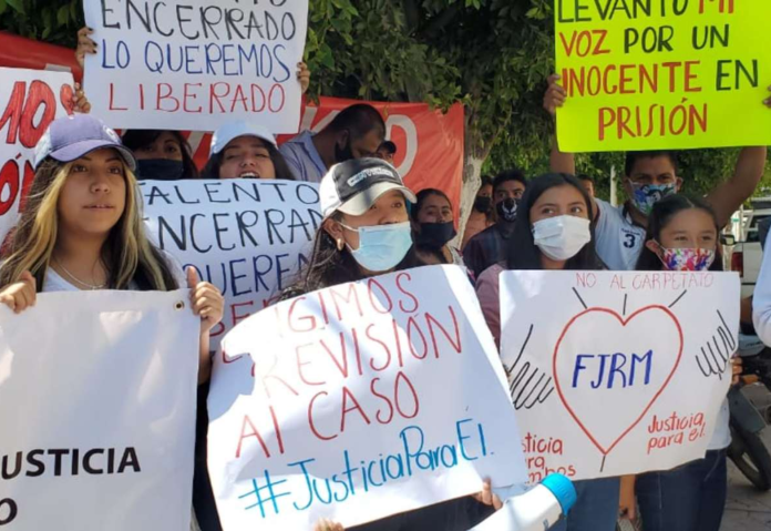 Familiares de presunto feminicida exigen que sea liberado