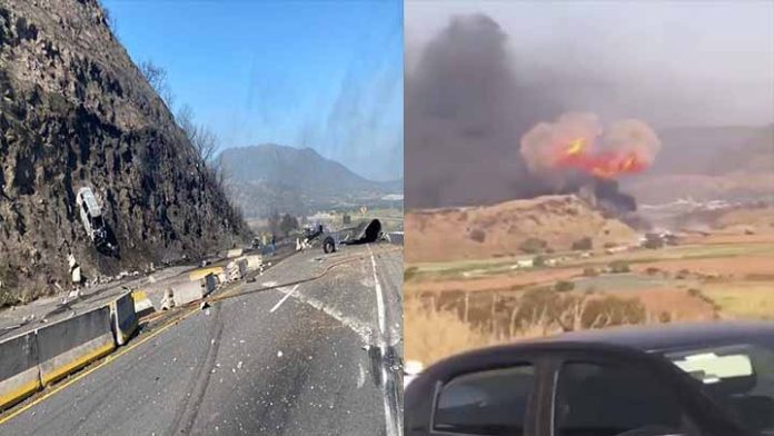 Explosión deja al menos 12 muertos en autopista Tepic-Guadalajara