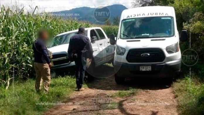 Hallan camioneta con un cuerpo humano calcinado dentro