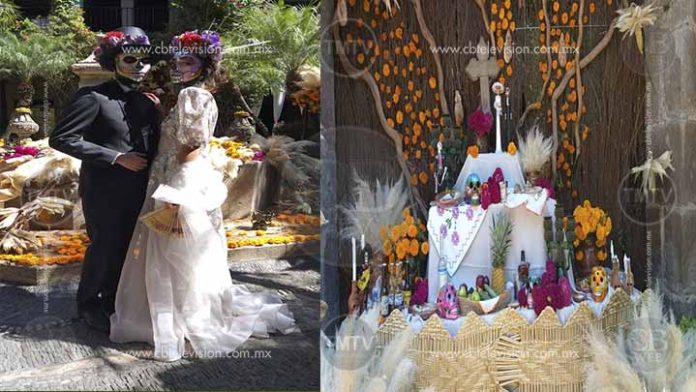 Hotel de la Soledad celebra el amor después de la muerte con colorido altar de Día de Muertos