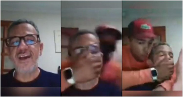VIDEO: Profesor sufre robo en su casa durante clase en línea
