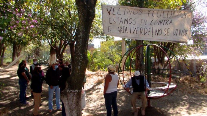 ¡Área verde no se vende! Vecinos denuncian supuesto apoderamiento de zona de convivencia