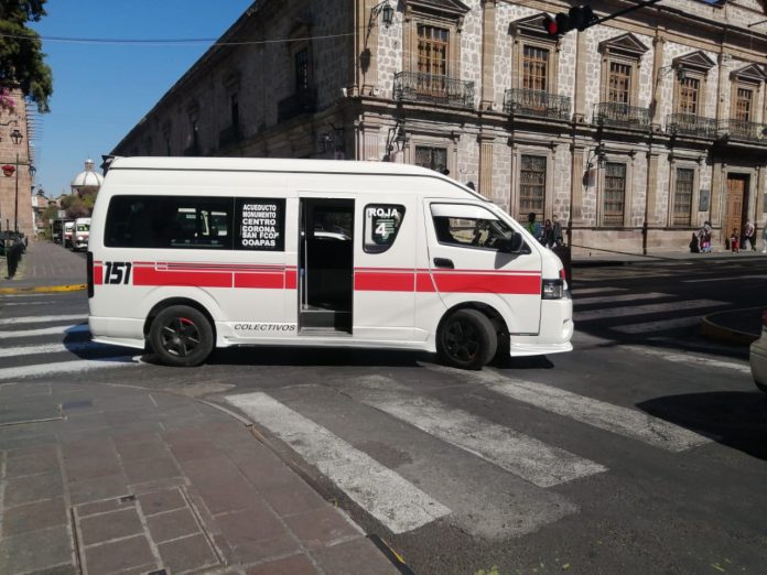 Subirá el transporte público en Michoacán