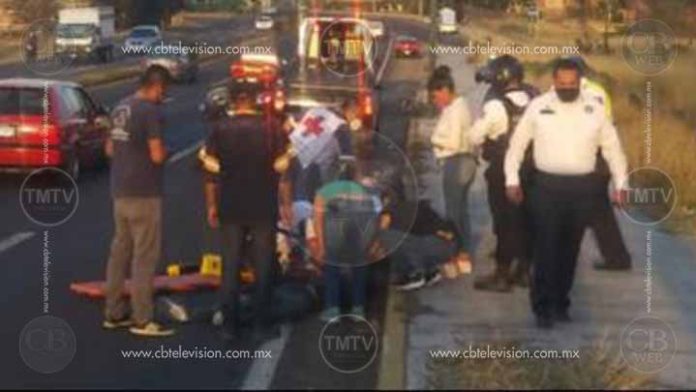 Reportan persona atropellada en la salida a Salamanca, al norte de Morelia