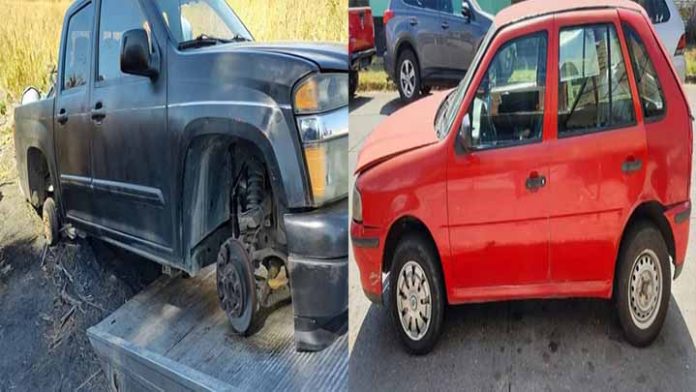 Aparecen cinco autos robados en Morelia y Tarímbaro