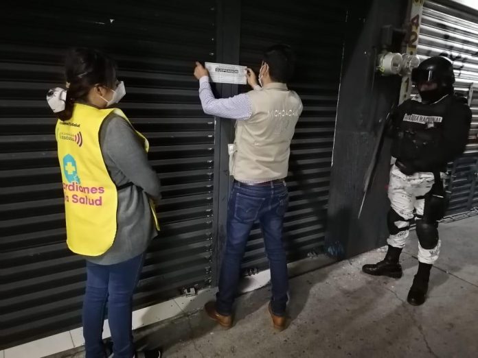 En Michoacán han suspendido 399 establecimientos por no cumplir medidas sanitarias