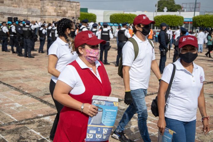 Saldrán a las calles brigadas para repartir cubrebocas en Morelia