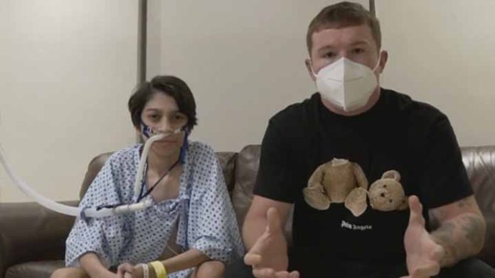 El “Canelo” ayuda a David, joven que necesita trasplante de pulmón