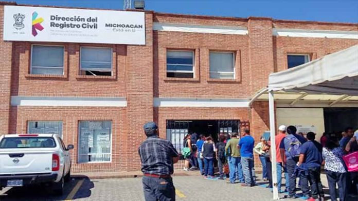 Por inflación aumentan tarifas en el Registro Civil de Michoacán
