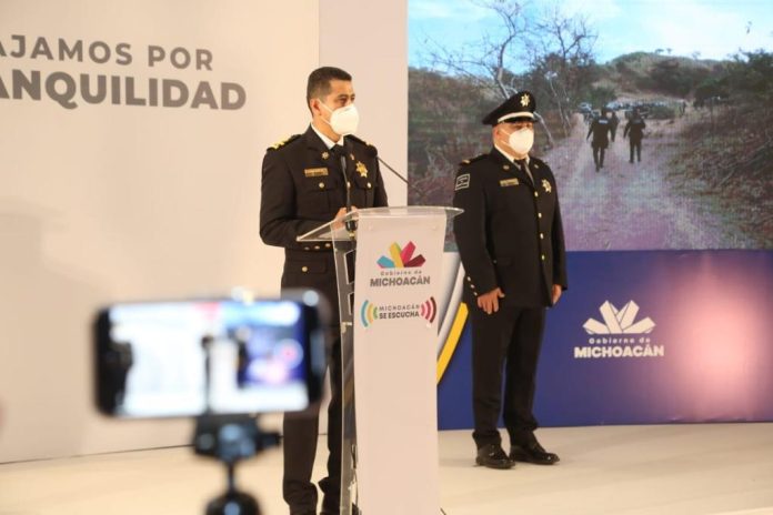 Vigilan más de 3 mil elementos de Policía Michoacán cumplimiento a normas sanitarias