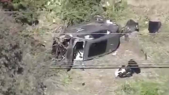 El golfista Tiger Woods sufre accidente automovilístico