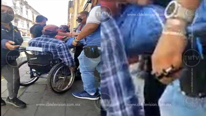 Con “manopla” trabajador del ayuntamiento de Morelia amedrenta a comerciante